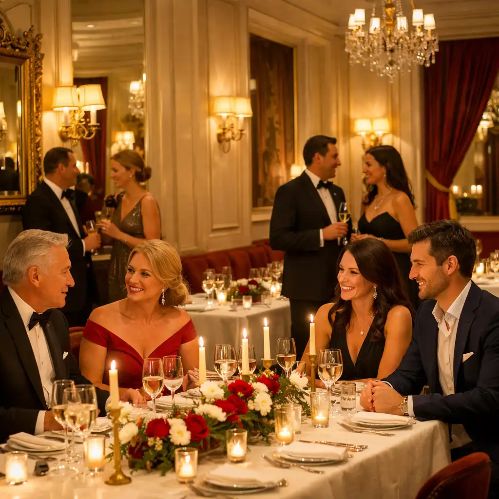 Table élégamment dressée pour un événement privé au restaurant Arveenique